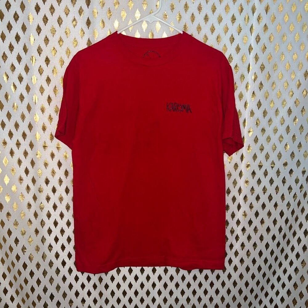 Karuma bumper red car logo T-shirt size M